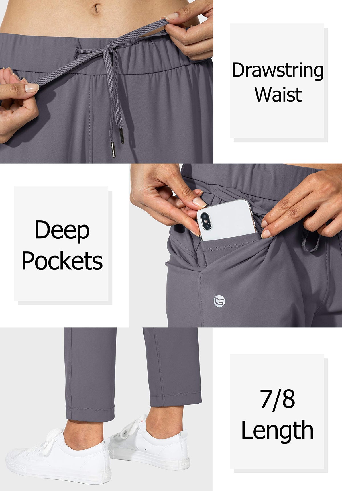 G Gradual versatile pants for golf, travel, lounging, and workouts.