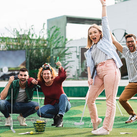 GGPODX indoor-outdoor putting practice supports training anywhere.