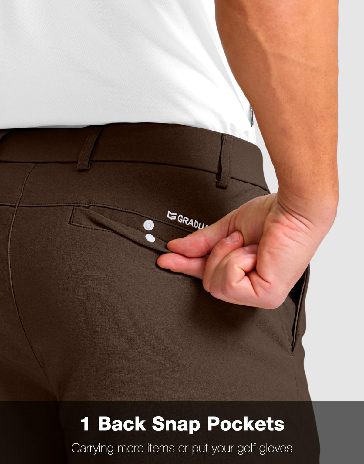 G Gradual shorts feature a side zipper pocket for valuables.
