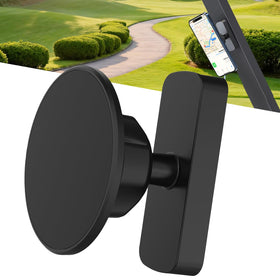 GGV golf cart phone holder with magnetic base keeps your device secure on metal surfaces.