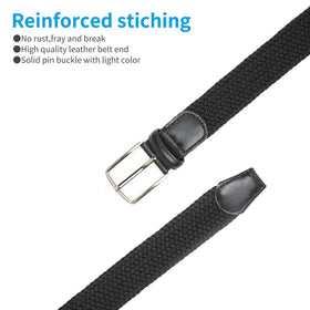 Giantsize glossy metal buckle provides smooth closure and precise positioning.
