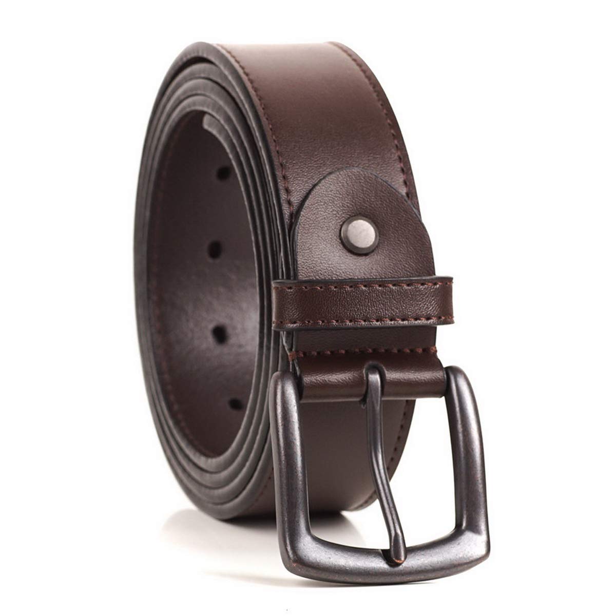 Giantsize dress belt with single-prong buckle for refined outfits.