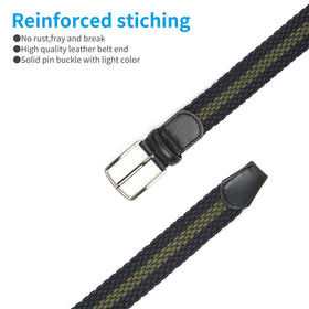 Belt worn with jeans to show versatile casual wear