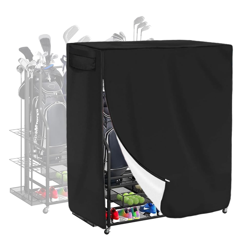 Gicov golf bag storage cover fabric protects gear from rain and sun