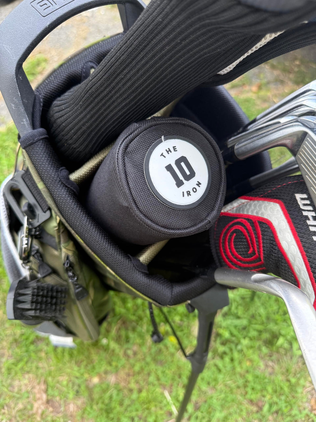 Gift-ready Ten Iron cooler sleeve for golfers of any level.