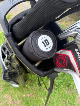 Gift-ready Ten Iron cooler sleeve for golfers of any level.