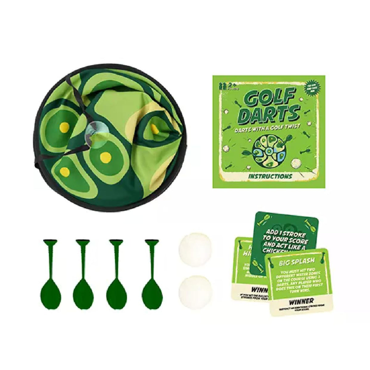 Gift Republic Golf Darts Instructions Pack for easy setup.