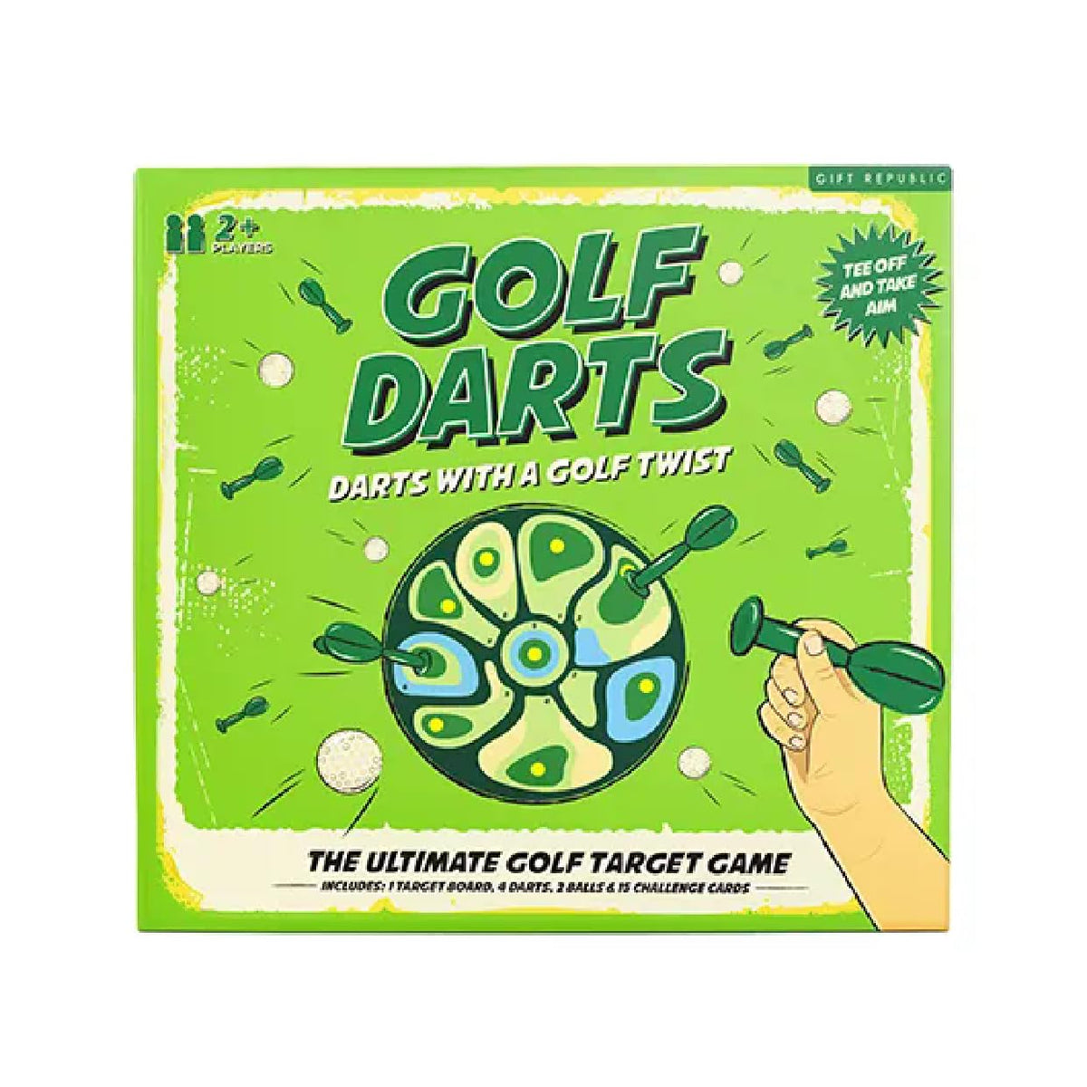 Gift Republic Golf Darts Target Board ideal for family-friendly competition.