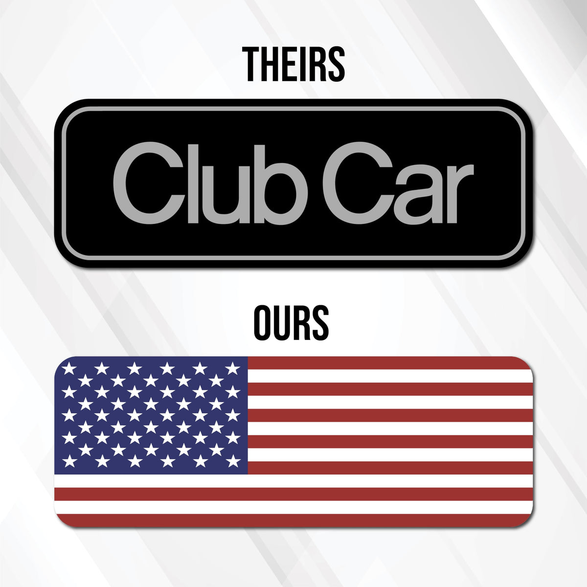 Close-up of American flag design emblem with durable UV resistance.