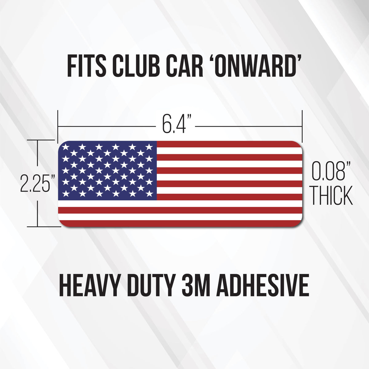 Durable solid plastic with heavy-duty 3M backing resists wear.