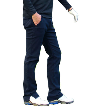 GIORNO SEVEN men's golf pants front view showing slim stretch profile for easy swings.