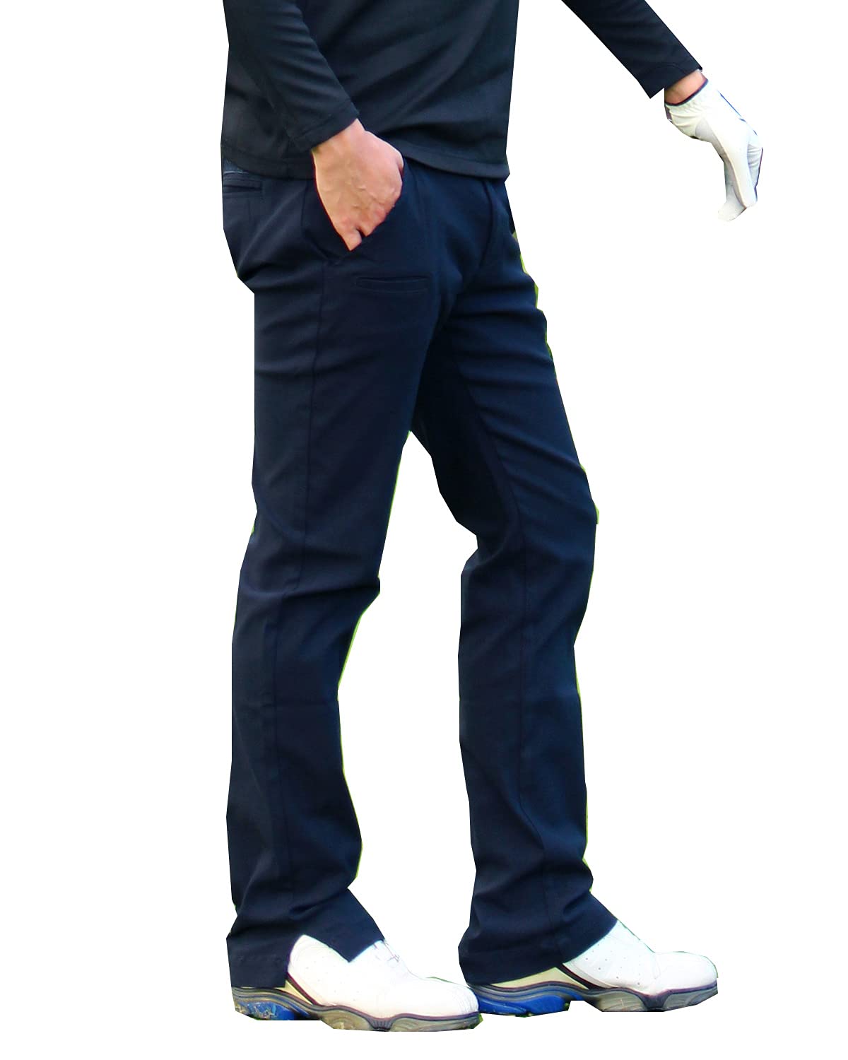 GIORNO SEVEN men's golf pants waist-detail for a clean tuck under shirts.