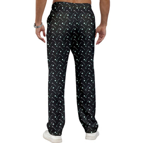 Giromo Black Golf Pants pocket detail for secure on-course storage.
