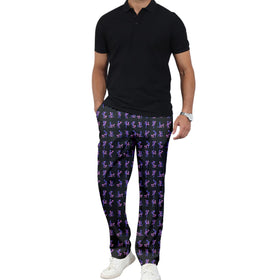 Giromo golf pants hidden zipper pocket keeps essentials secure during activity.