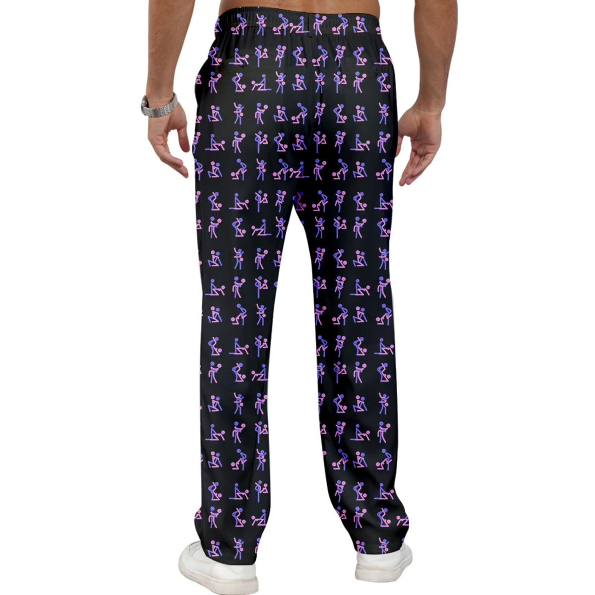 Giromo golf pants feature stretch waistband for easy movement and secure fit.