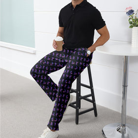 Giromo men's golf lightweight pants back pocket emphasizes secure storage during travel.