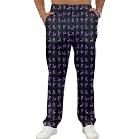 Giromo men's golf lightweight pants front view highlights flexible movement and comfort.
