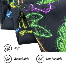 Giromo Tropical Flowers Neon fabric enables full movement during swing on course