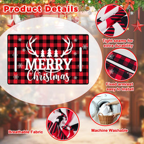 gisgfim 51x31 inch plaid seat covers simplify holiday setup.