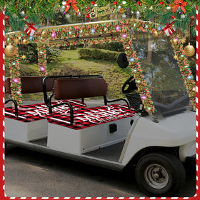 gisgfim gift-ready holiday décor kit blends charm with practicality for golf carts