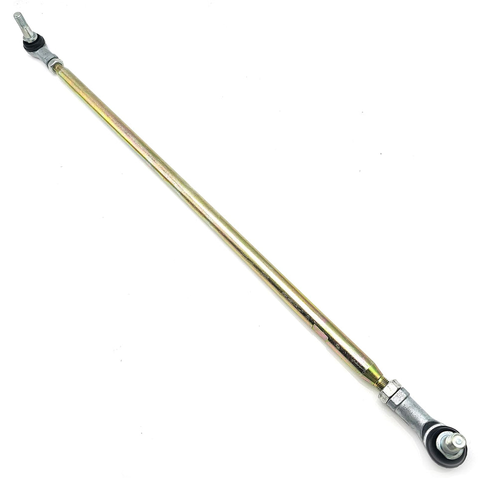 Giuqa golf cart tie rod assembly shown for EZGO models with improved steering control