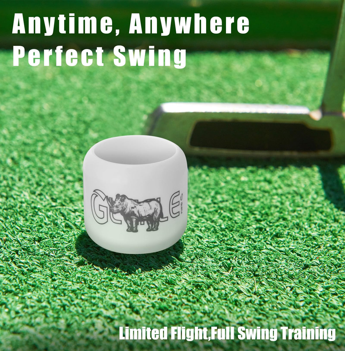GLEFLE Ball flight 40-yard showing controlled trajectory on full swings