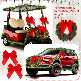 Glitinsel green tinsel garland wraps rails for durable festive wrap