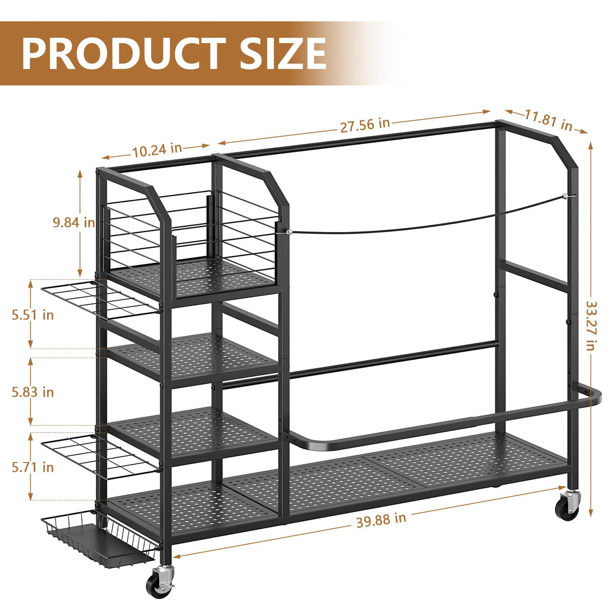 GloCryp double capacity rack holds two bags for efficient garage setup