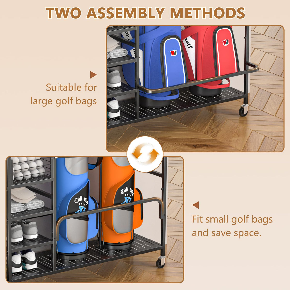 GloCryp movable wheels enable easy repositioning for cleaning or reorganization