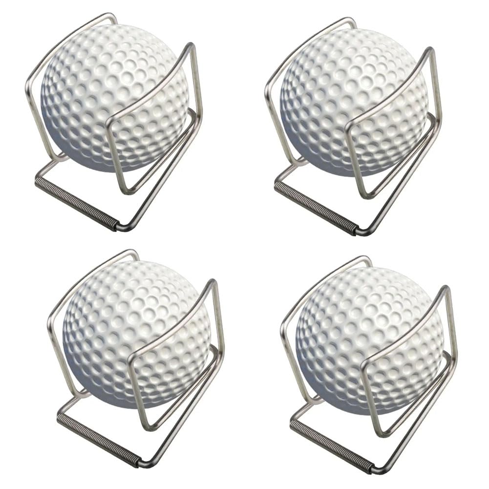 Gloperti golf ball holder with waist clip in silver for quick access on the course.