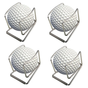 Gloperti golf ball holder with waist clip in silver for quick access on the course.