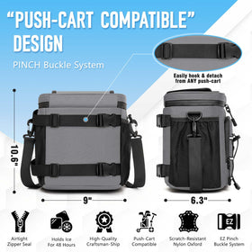 GLORIEROO insulated cooler bag keeping beverages cold for hours
