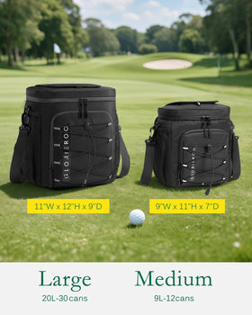 GLORIEROO golf cart cooler bag includes bottle opener for on-site refreshments
