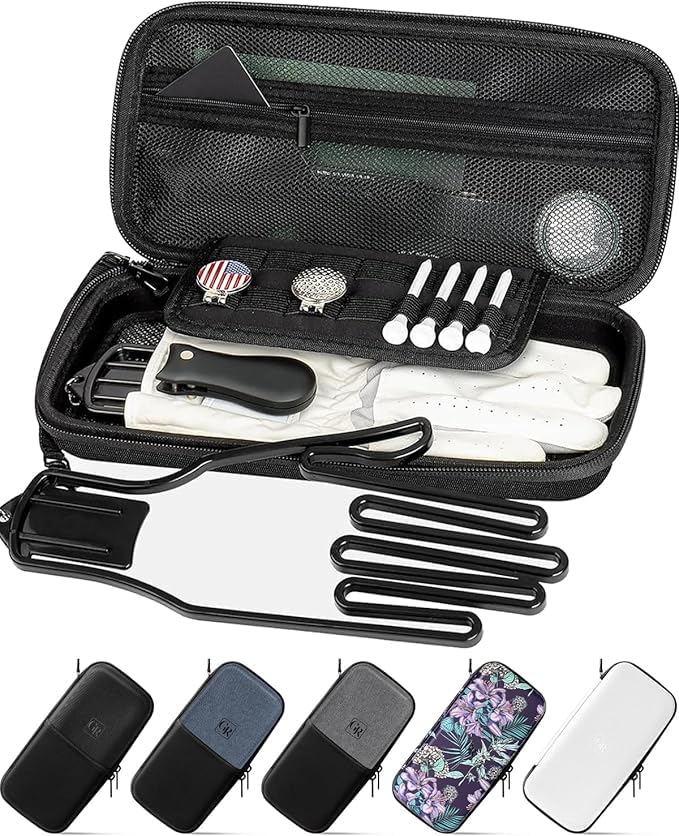 GLORIEROO odor-absorbing golf glove holder case keeps gloves fresh and organized