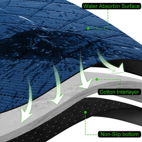 Gloserin anti-slip bottom prevents shifting for safer rides.