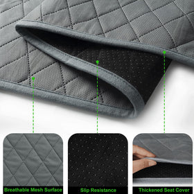 Anti-slip back with silicone dots keeps cover steady.