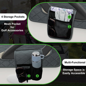 Universal fit on EZGO, Yamaha, and Club Car golf carts.