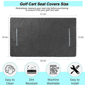 Gloserin golf cart seat towel soft touch highlights plush, skin-friendly texture.