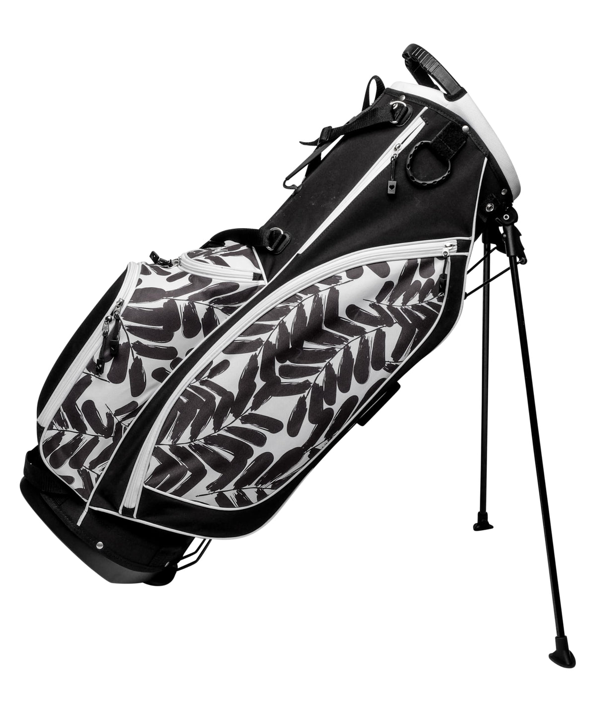 Glove It Albatross stand bag top view with 4-way divider for organized clubs.