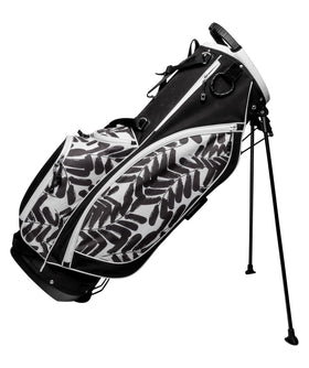 Glove It Albatross stand bag top view with 4-way divider for organized clubs.