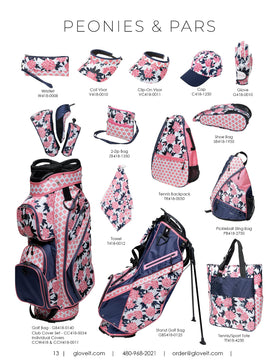 Crossbody-ready bag clips to cart bag for quick access