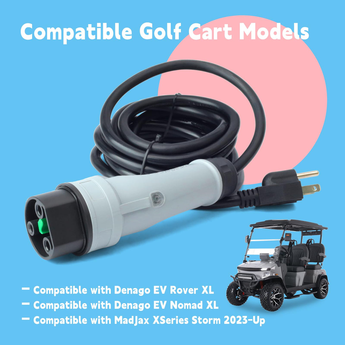 GLOXTED Y-60 cord compatible with Denago Rover XL for dependable outdoor charging