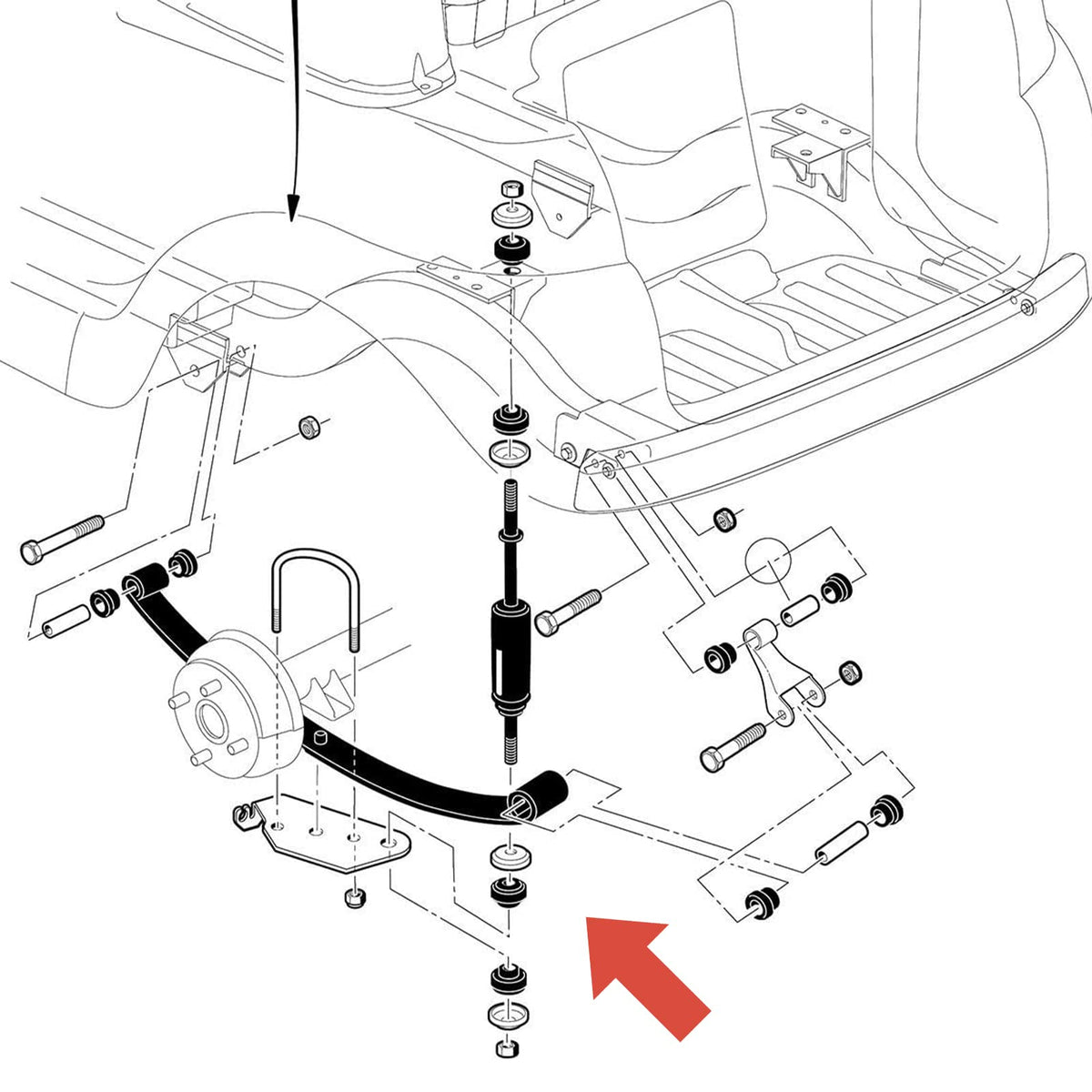 Glyantyu two shocks in use demonstrate improved stability on uneven turf.