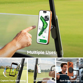 GMETINK MagSafe-compatible attachment keeps iPhone securely mounted during rides.
