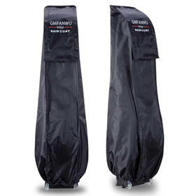 GMFanwu golf bag rain cover folded in its storage pouch for easy travel.