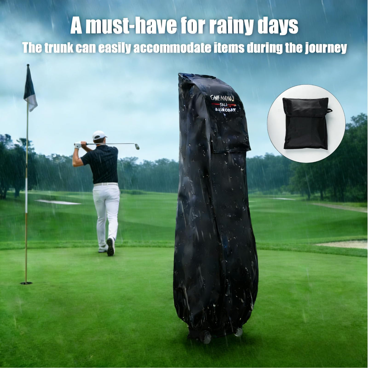 GMFanwu lightweight rain cover adds minimal weight during travel.
