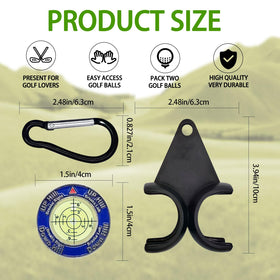 GnopSvy Golf Ball Holder securely holds two balls on the go