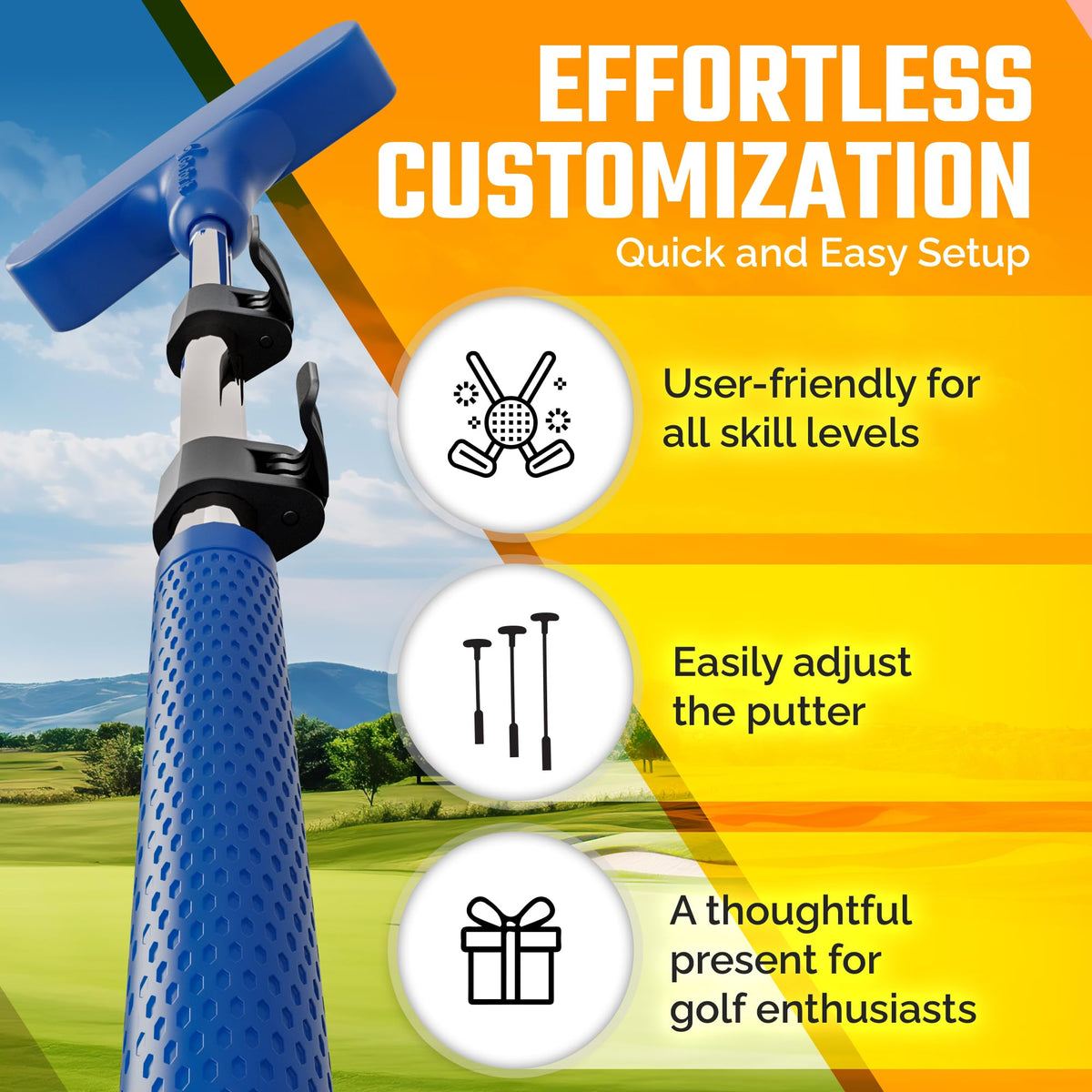 Ambidextrous Go For It Golf junior putter for left and right-handed players