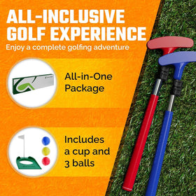 Go For It Golf Kids Putter cup with flag for target practice