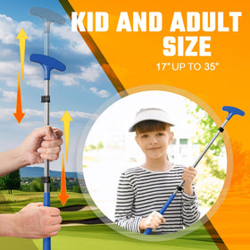 Go For It Golf cup with flag targets precise putts outdoors.
